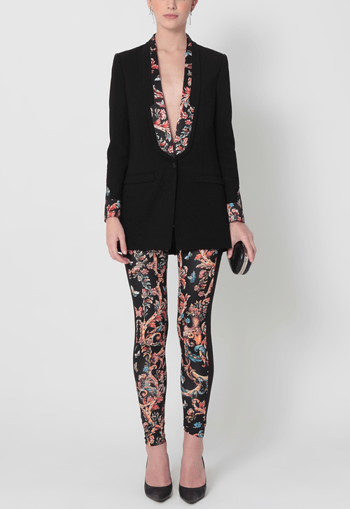Conjunto Butterfly Roberto Cavalli - preto estampado
