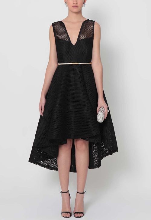 Vestido Laura midi Powerlook - preto