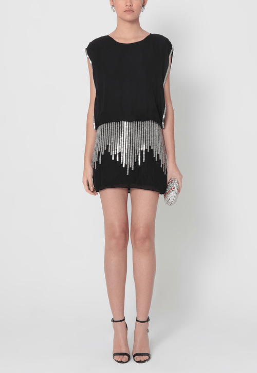 Vestido Ray curto Powerlook - preto