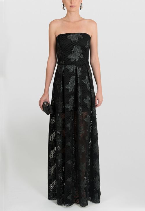 Vestido Mila longo Powerlook - preto