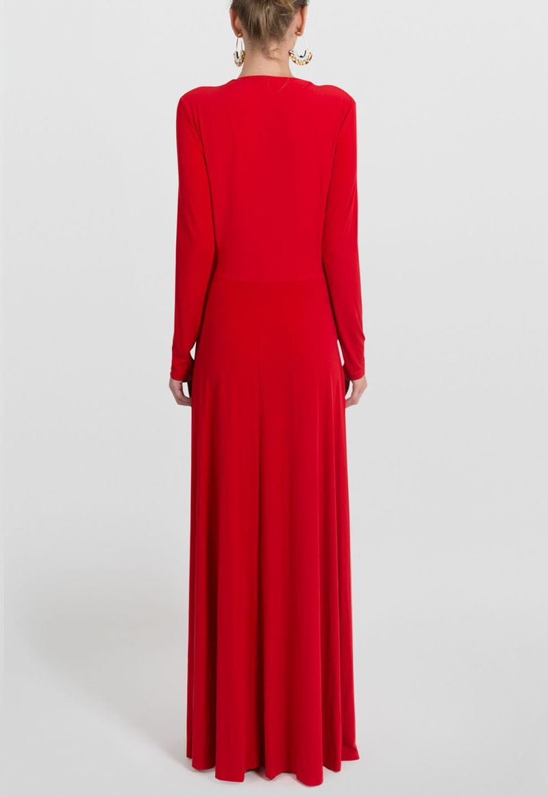 vestido-jimmy-longo-de-malha-de-manga-comprida-powerlook-vermelho