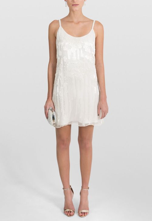 Vestido Pipa curto Powerlook - branco