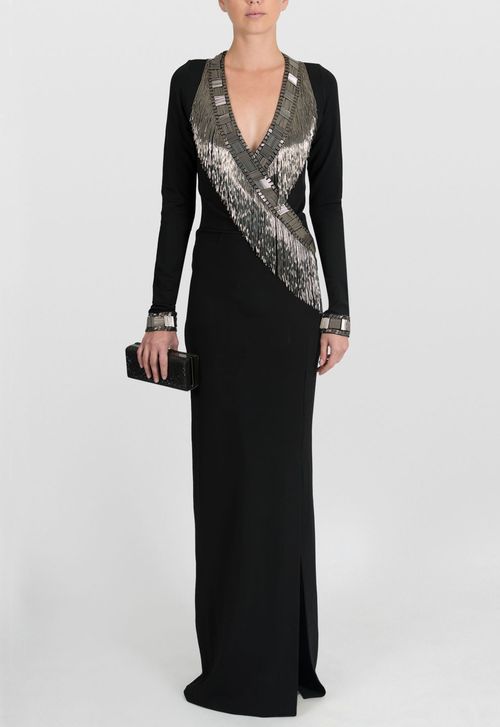 Vestido Lunatic longo Mixed - preto