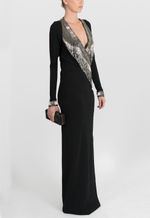 vestido-lunatic-longo-transpassado-de-franjas-mixed-preto
