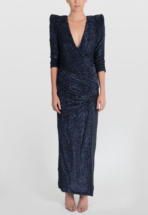 Vestido New York longuete Powerlook - azul