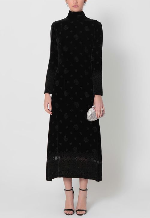 Vestido Nevada midi Stella Fischer - preto