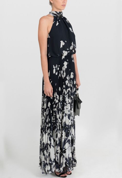 Vestido Fauna longo Powerlook - estampado