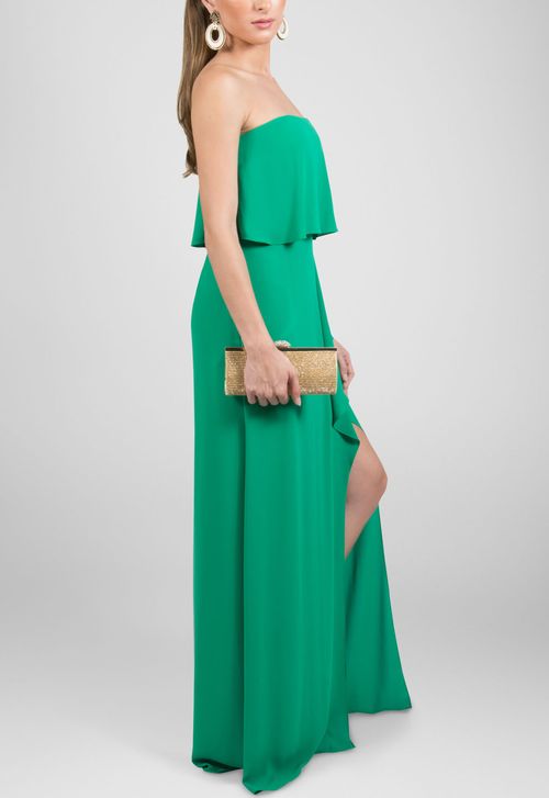 Vestido Zamora longo BCBG Max Azria - verde