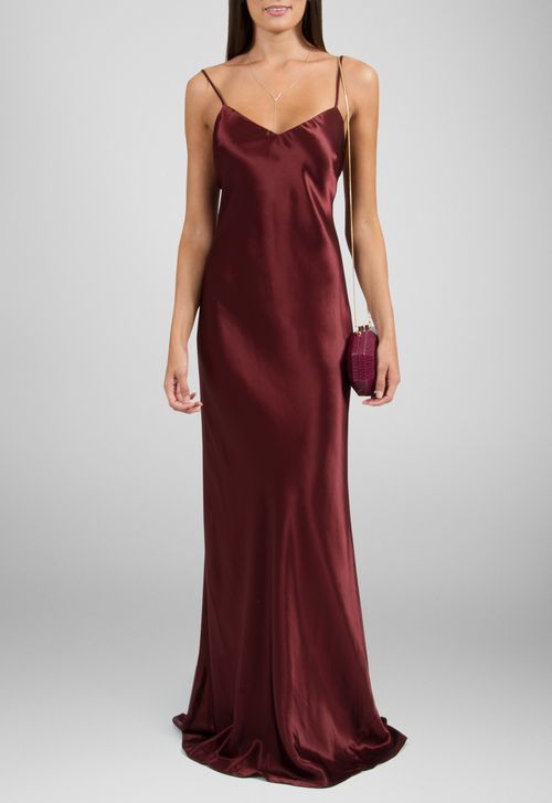 Vestido Madagascar longo Powerlook - vinho
