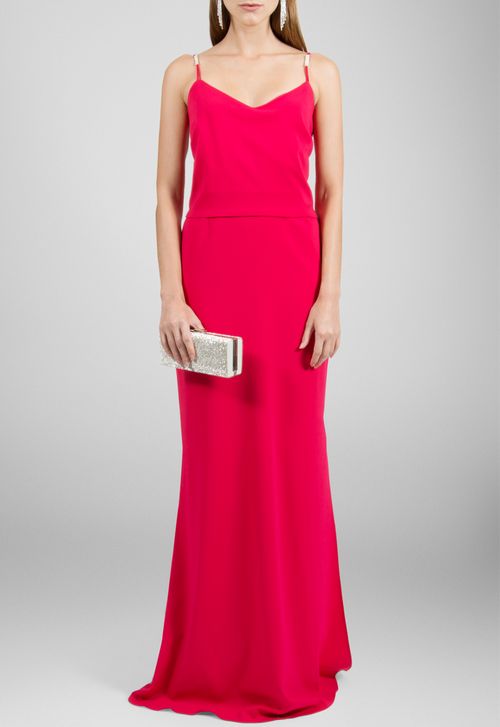 Vestido Eloa longo Powerlook - vermelho (disponível apenas na loja Freguesia)