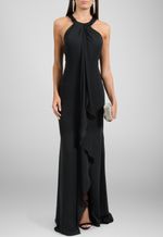 vestido-ticy-longo-com-decote-trapezio-e-fenda-calvin-klein-preto