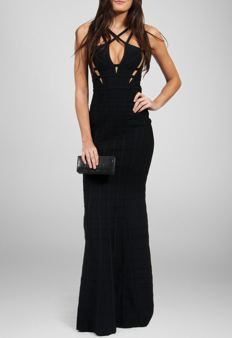 vestido-iris-longo-bandagem-com-alcas-cruzadas-powerlook-preto