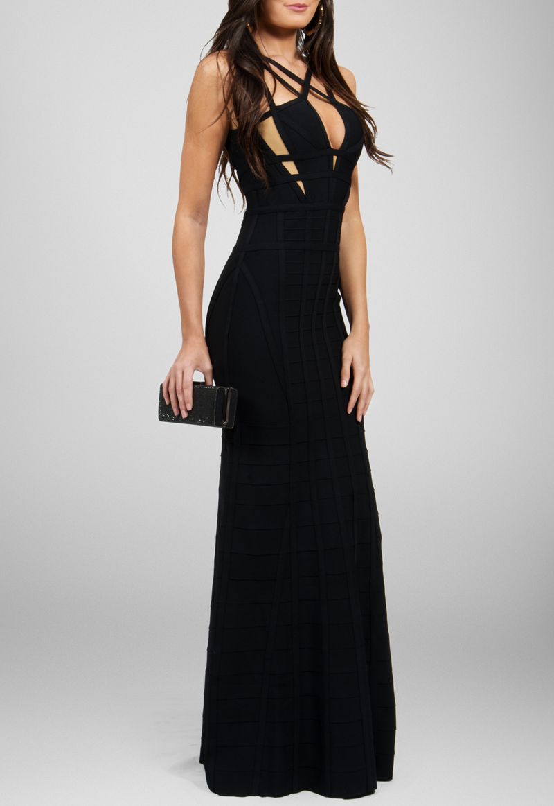 vestido-iris-longo-bandagem-com-alcas-cruzadas-powerlook-preto