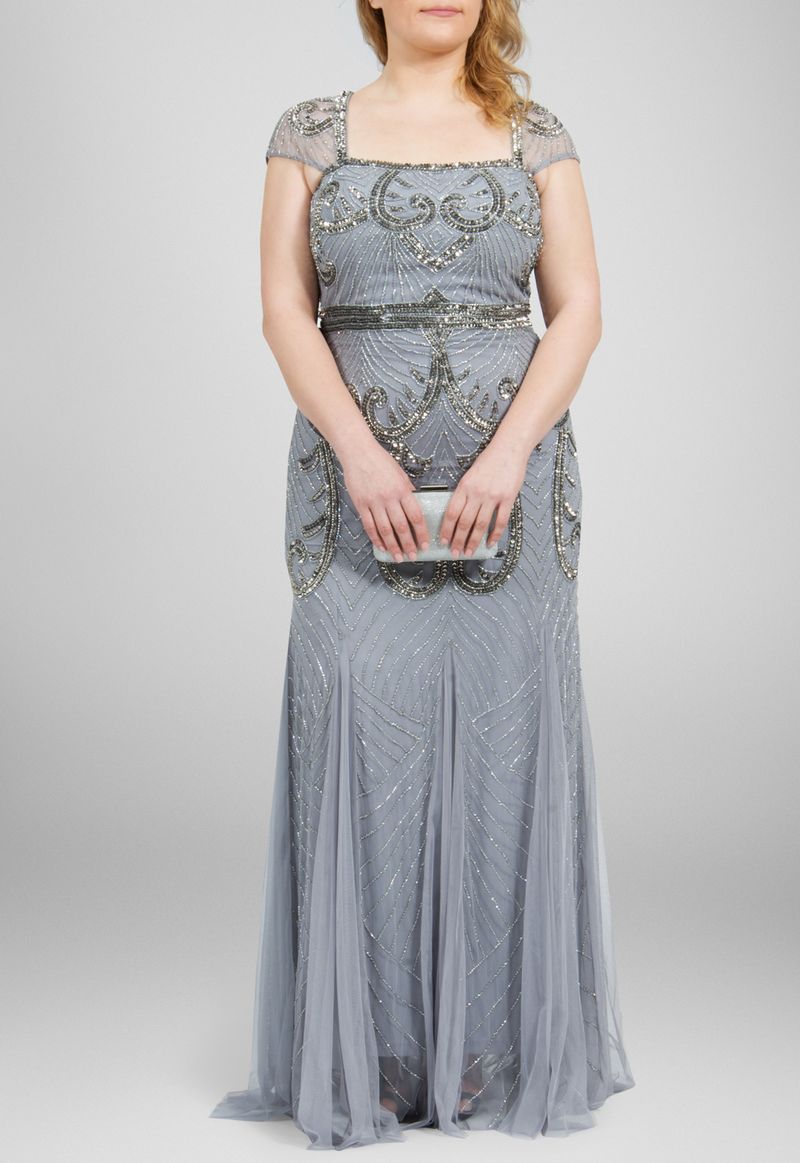 vestido-lilian-longo-bordado-com-manga-japonesa-adrianna-papell-cinza