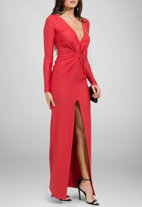 Vestido Aurea longo Maddie - vermelho
