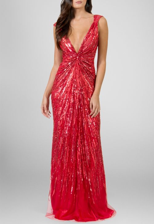 Vestido Virginia longo Powerlook - vermelho