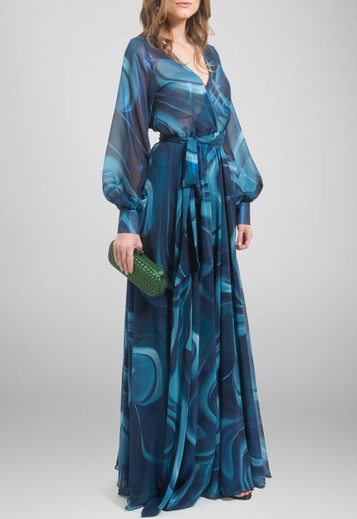 Vestido Inara longo Powerlook - estampado