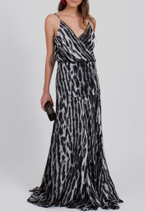Vestido Elva longo Ateen - estampado (disponível apenas nas lojas Niterói e Freguesia)