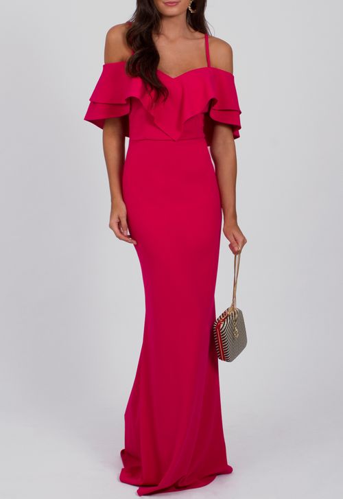Vestido Margie longo Powerlook - magenta