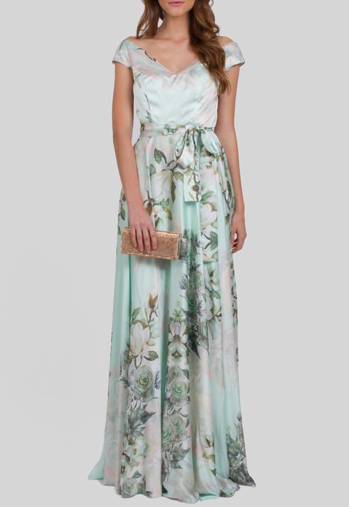 Vestido Kiki longo Powerlook - estampado