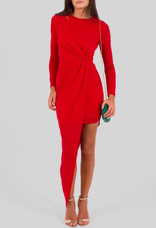 Vestido Ivete curto Powerlook - vermelho