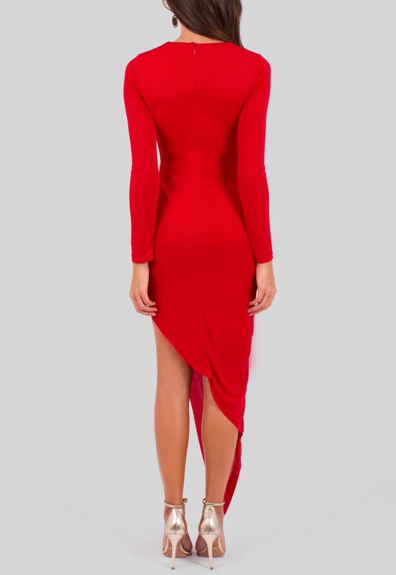 vestido-ivete-curto-de-manga-comprida-irregular-powerlook-vermelho