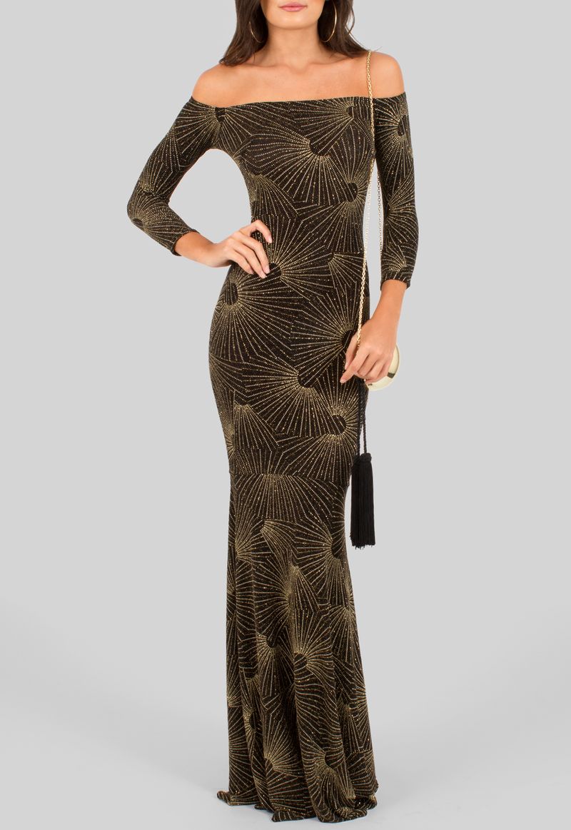 vestido-simara-longo-de-malha-com-lurex-dourado-powerlook-preto-e-dourado