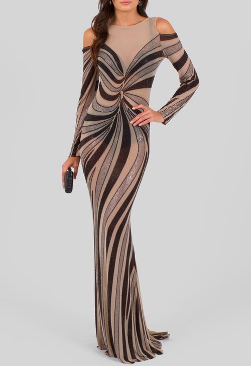Vestido Nasser longo Powerlook - estampado