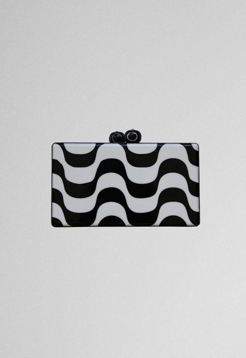 Clutch Copacabana Powerlook - preto e branco