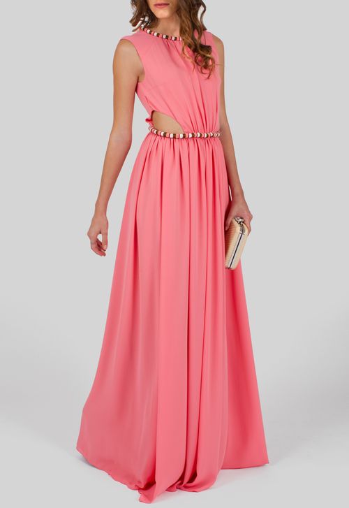 Vestido Eleonor longo Julia Golldenzon - rosa
