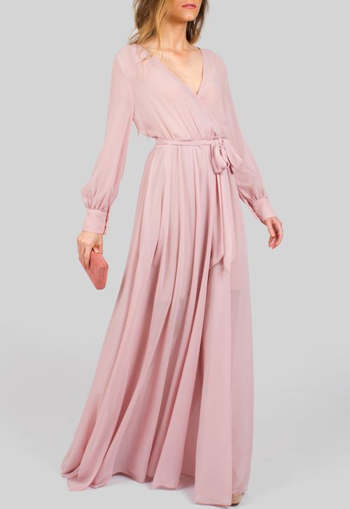 Vestido Nadine longo Powerlook - rosa