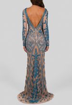 vestido-cinderela-longo-de-manga-comprida-todo-bordado-powerlook-turquesa