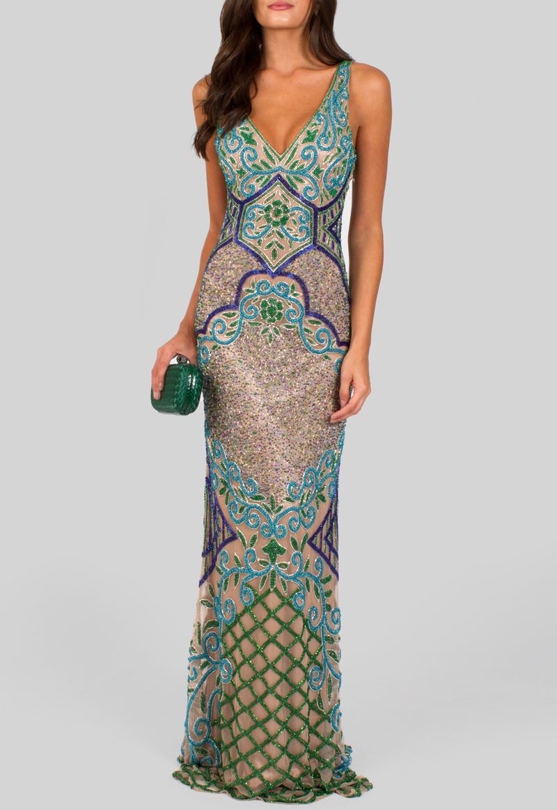 vestido-giva-longo-sem-manga-todo-bordado-azul-turquesa-e-verde-powerlook