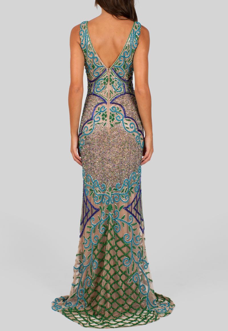vestido-giva-longo-sem-manga-todo-bordado-azul-turquesa-e-verde-powerlook