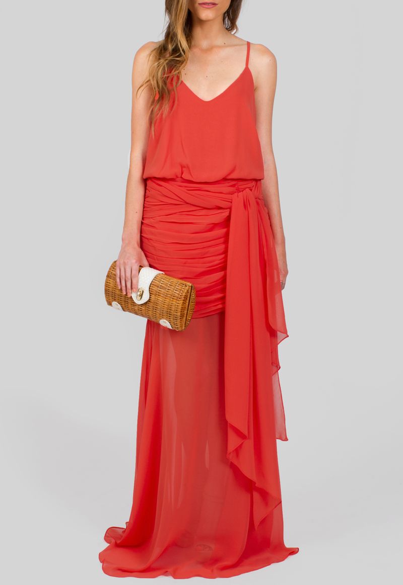 vestido-bahamas-longo-com-quadril-drapeado-powerlook-laranja