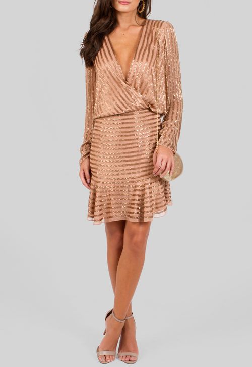 Vestido Oasis curto Bobô - nude