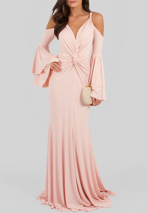 Vestido Mira longo Unity Seven - rosa