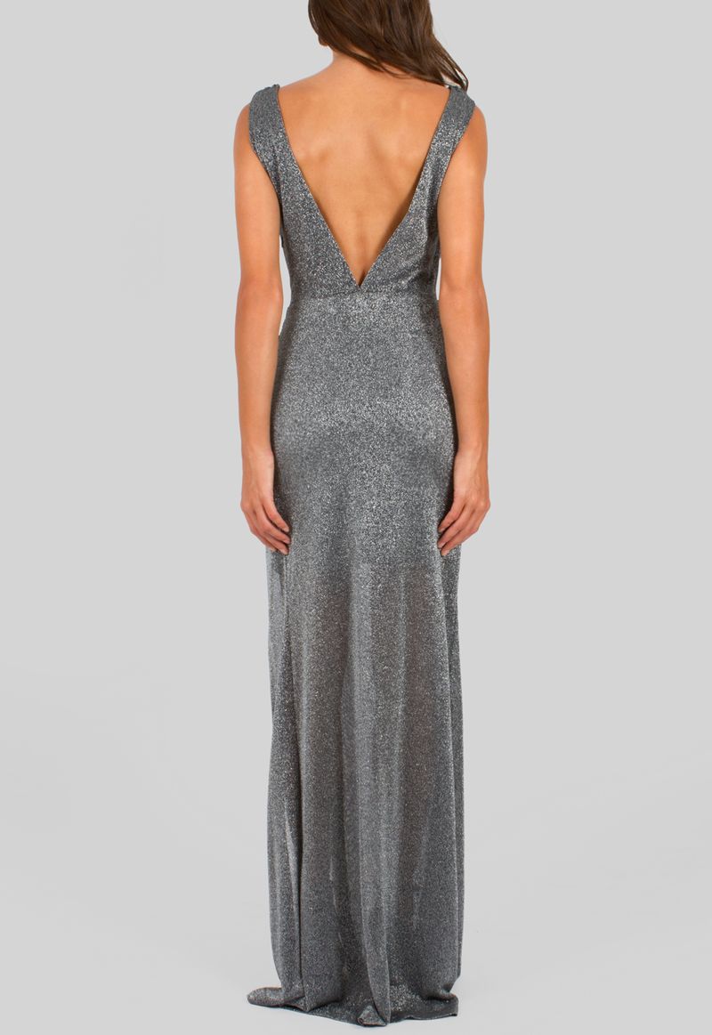 vestido-viena-longo-de-lurex-com-fenda-powerlook-prata