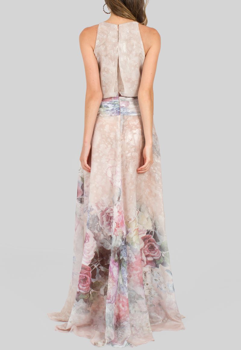vestido-irlanda-longo-floral-acetinado-powerlook-rosa