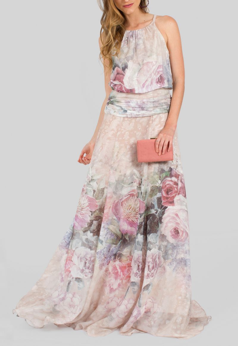 vestido-irlanda-longo-floral-acetinado-powerlook-rosa