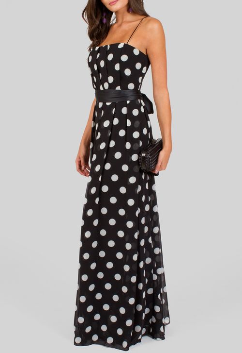 Vestido Toquio longo Amissima - estampado