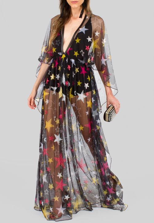 Vestido Las Vegas longo Powerlook - preto