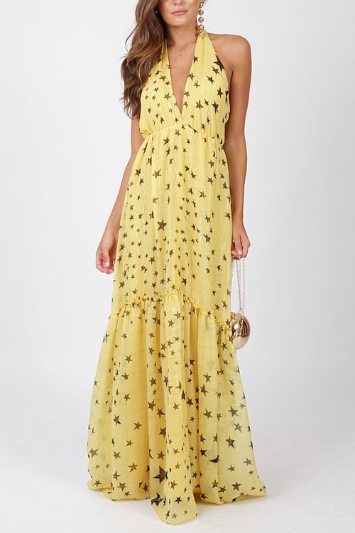 Vestido Estrela longo Ateen - estampado