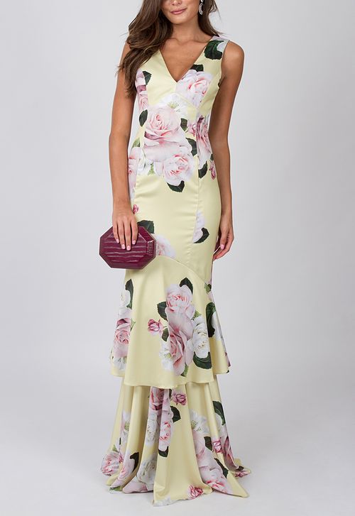 Vestido Carmel longo Unity Seven - estampado