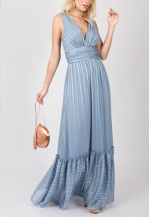 Vestido Melinda longo Iorane - azul