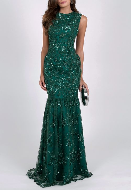 Vestido Hermione longo Fabulous Agilitá - verde