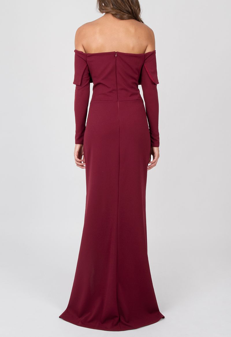 vestido-gleice-longo-powerlook-marsala