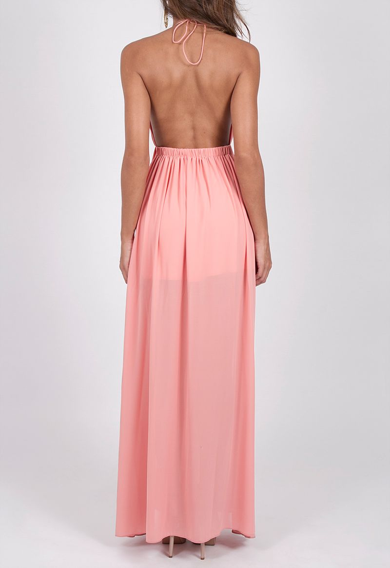 vestido-san-diego-longo-com-super-decote-e-fenda-powerlook-coral