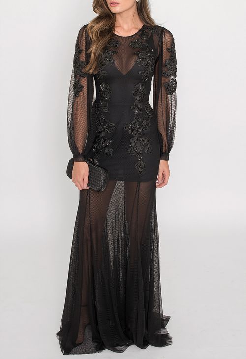 Vestido Salt longo Fabulous Agilitá - preto