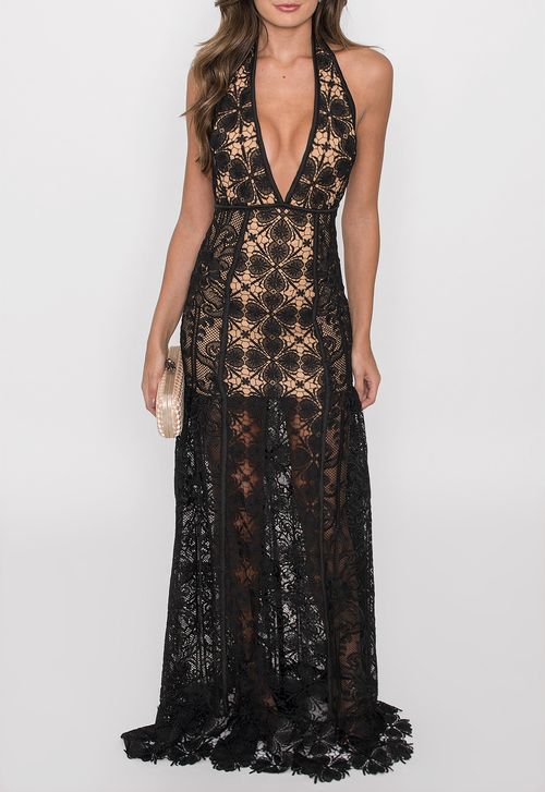 Vestido Belinda longo Fabulous Agilitá - preto